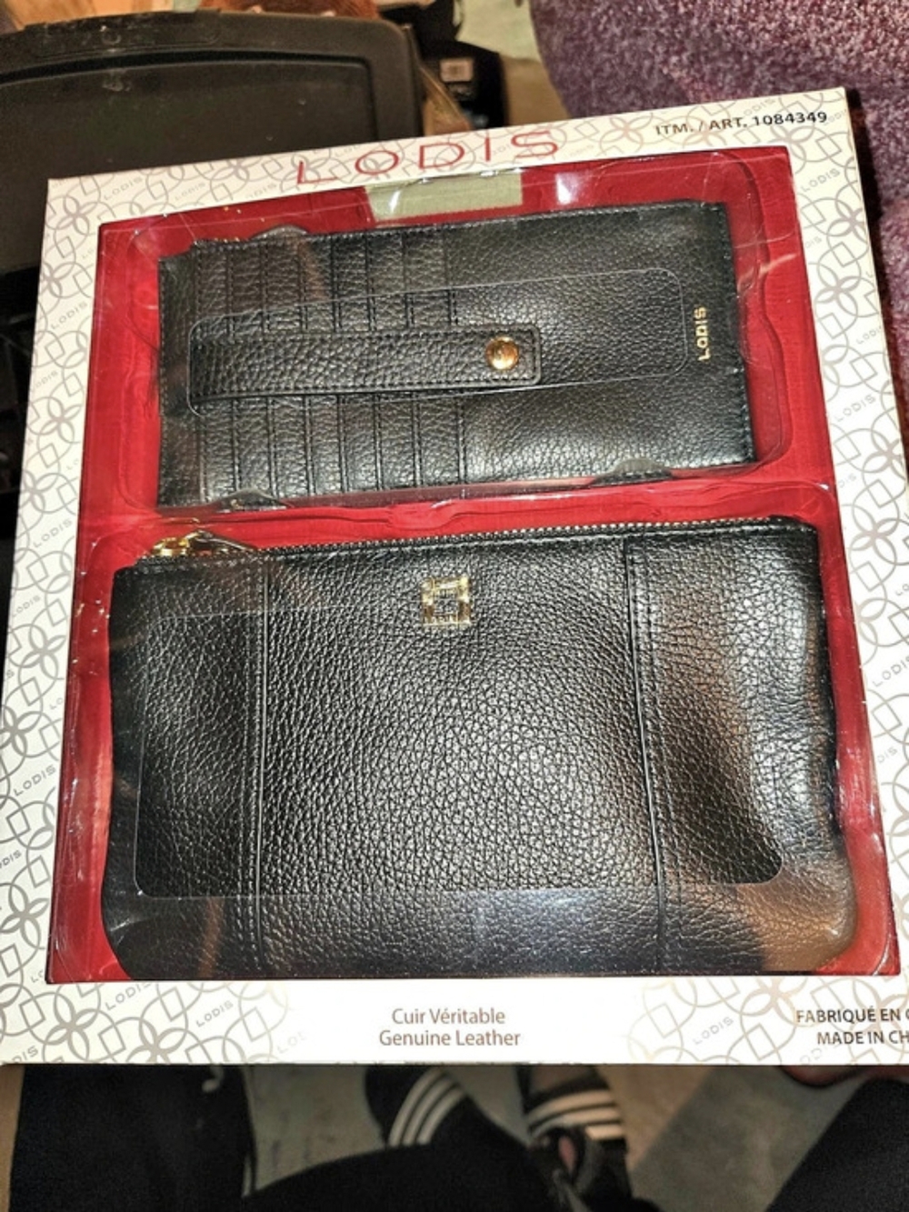 Coblentz Black Genuine Leather Wallet Set NWT